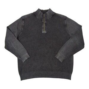 Tommy Bahama Coastal Shores Half-Zip Sweater Mens XL Preppy Pullover Cotton